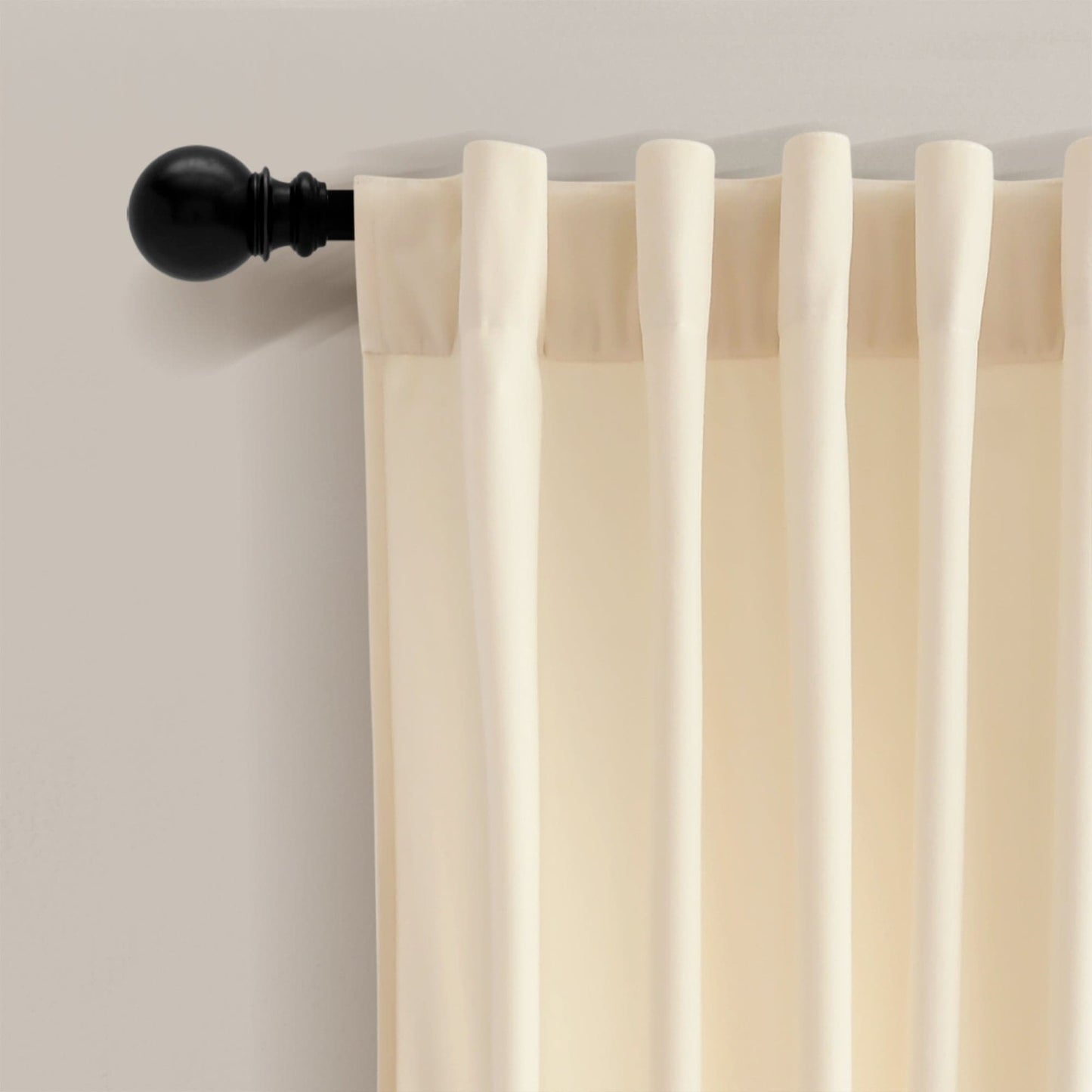 Prima Velvet Solid Back Tab Rod Pocket Lichtfilterndes Fenster Vorhangpaneel Set