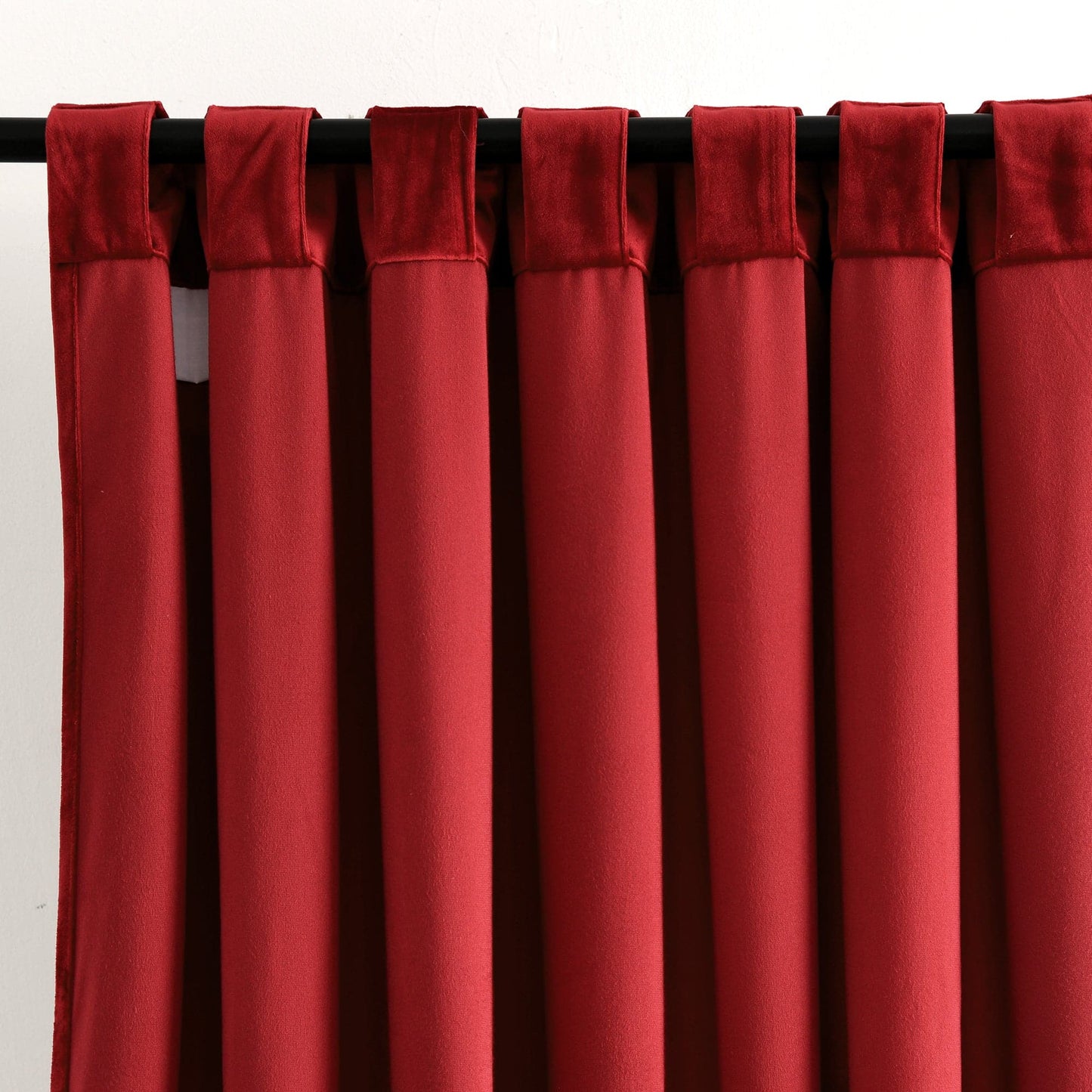 Prima Velvet Solid Back Tab Rod Pocket Lichtfilterndes Fenster Vorhangpaneel Set