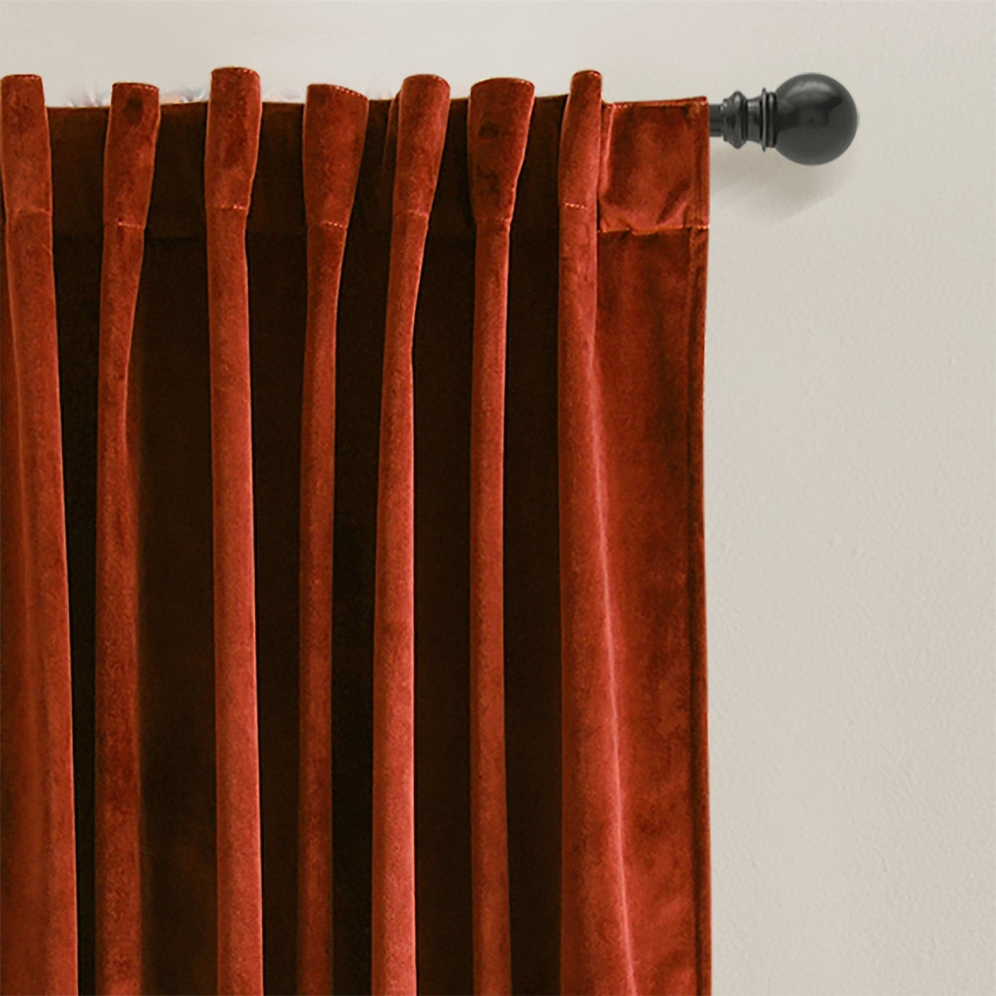 Prima Velvet Solid Back Tab Rod Pocket Lichtfilterndes Fenster Vorhangpaneel Set