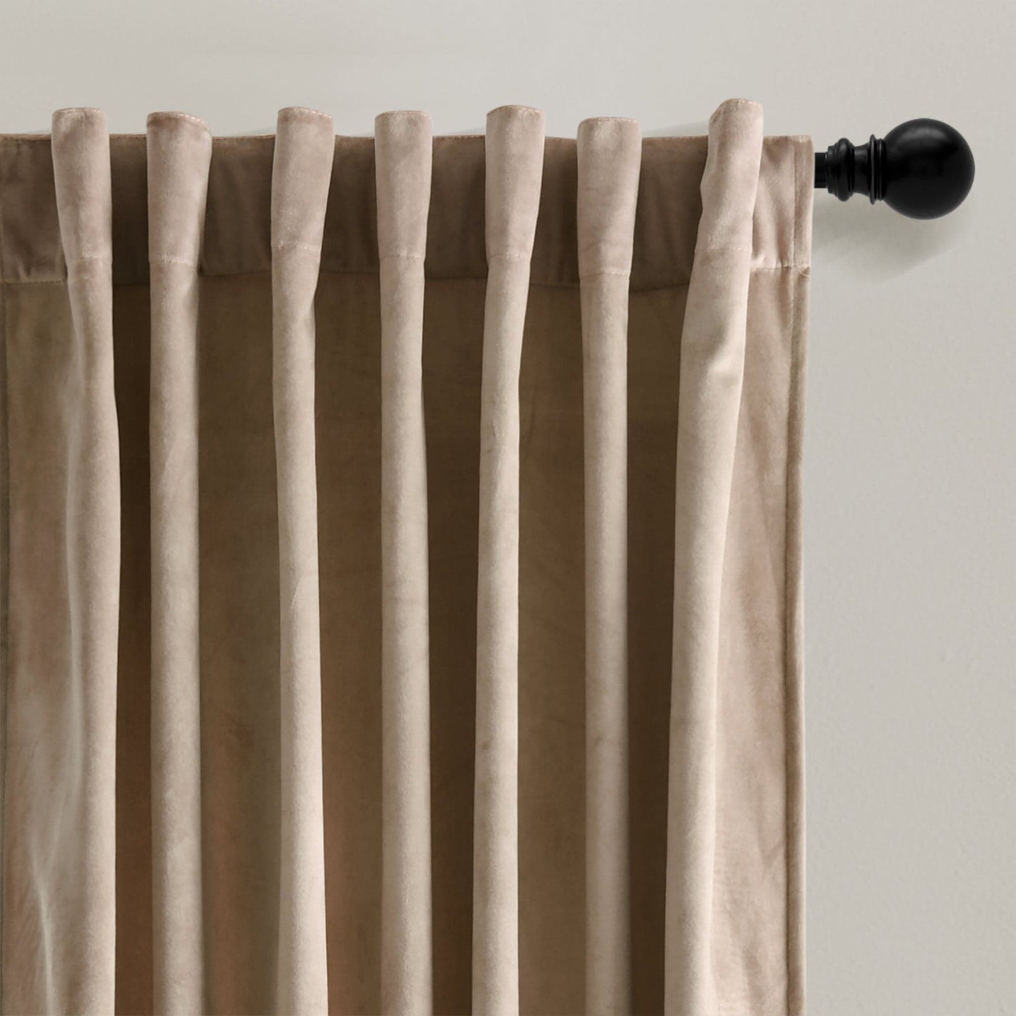Prima Velvet Solid Back Tab Rod Pocket Lichtfilterndes Fenster Vorhangpaneel Set