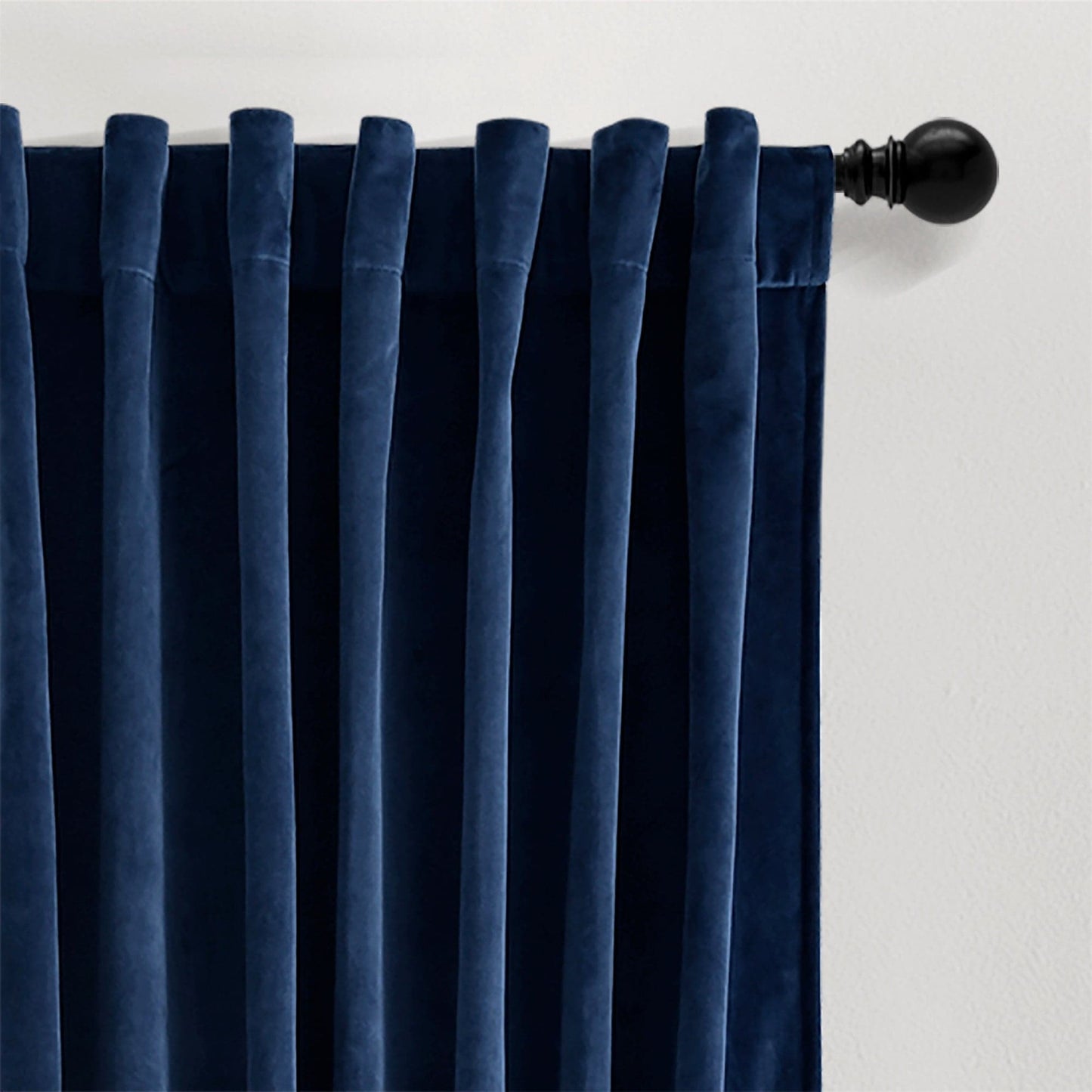 Prima Velvet Solid Back Tab Rod Pocket Lichtfilterndes Fenster Vorhangpaneel Set