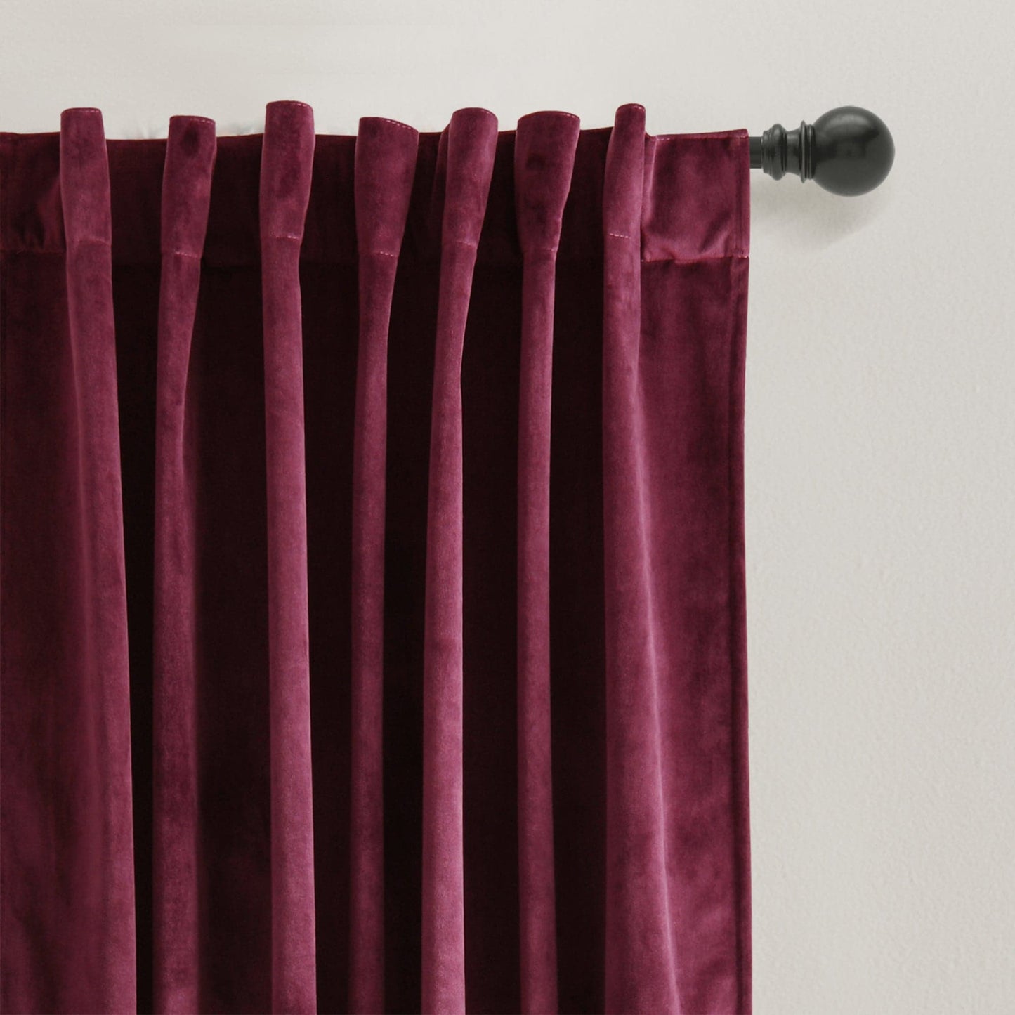Prima Velvet Solid Back Tab Rod Pocket Lichtfilterndes Fenster Vorhangpaneel Set