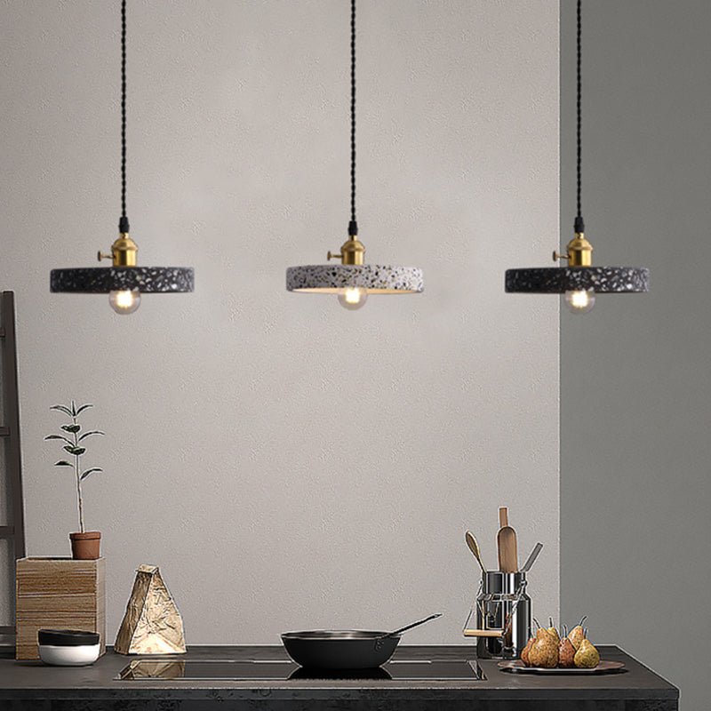 Geometrische Esszimmer Hängeleuchte Terrazzo 1 Kopf Minimalistische Pendelleuchte
