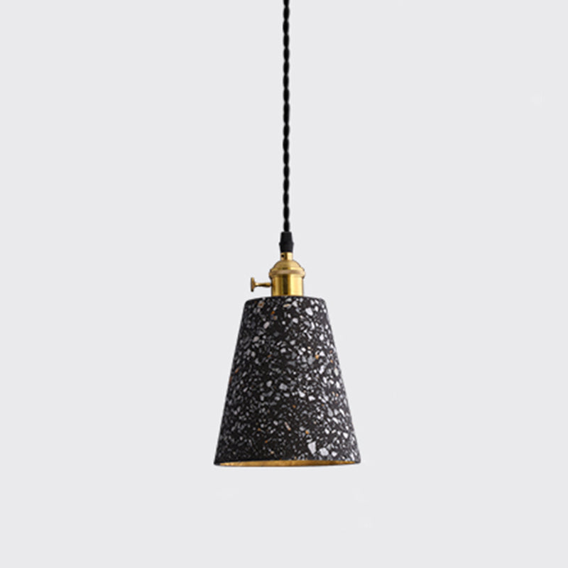 Geometrische Esszimmer Hängeleuchte Terrazzo 1 Kopf Minimalistische Pendelleuchte
