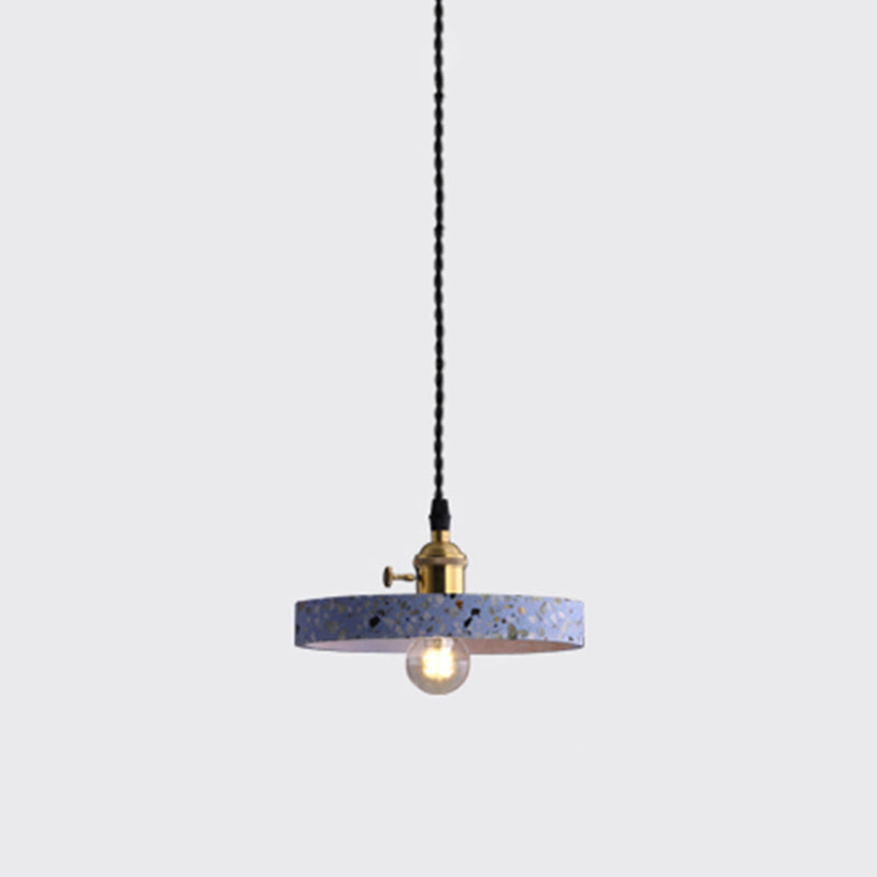 Geometrische Esszimmer Hängeleuchte Terrazzo 1 Kopf Minimalistische Pendelleuchte