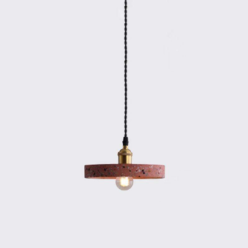 Geometrische Esszimmer Hängeleuchte Terrazzo 1 Kopf Minimalistische Pendelleuchte