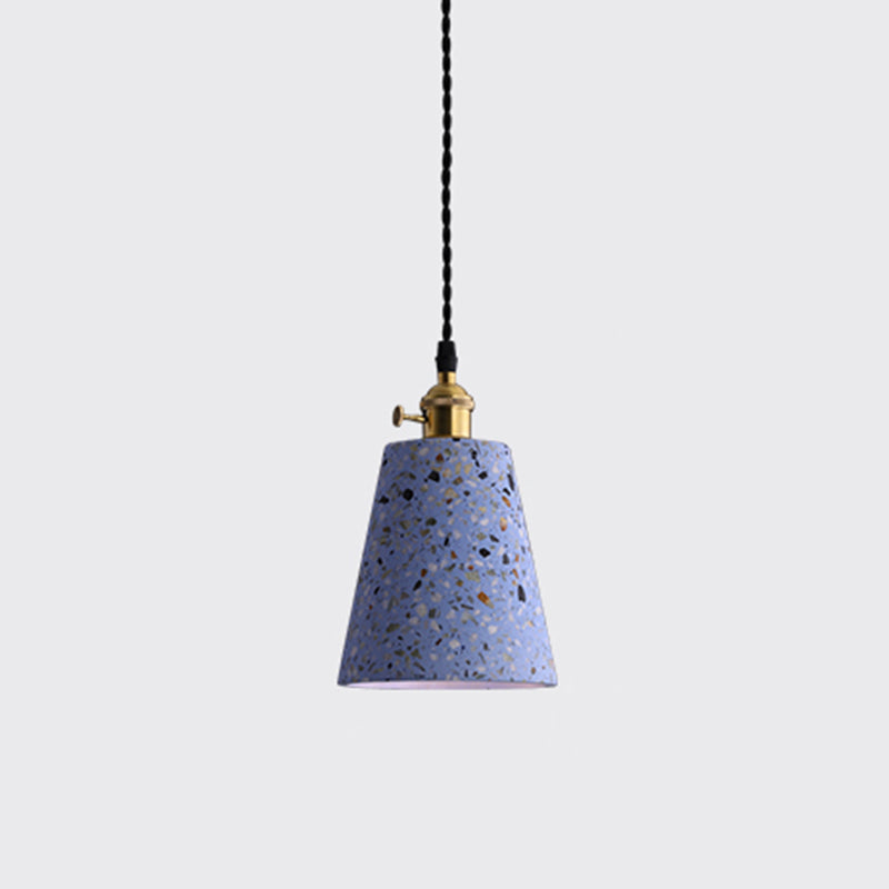 Geometrische Esszimmer Hängeleuchte Terrazzo 1 Kopf Minimalistische Pendelleuchte