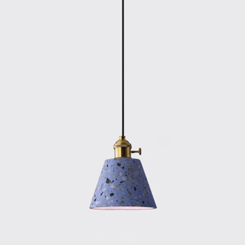 Geometrische Esszimmer Hängeleuchte Terrazzo 1 Kopf Minimalistische Pendelleuchte