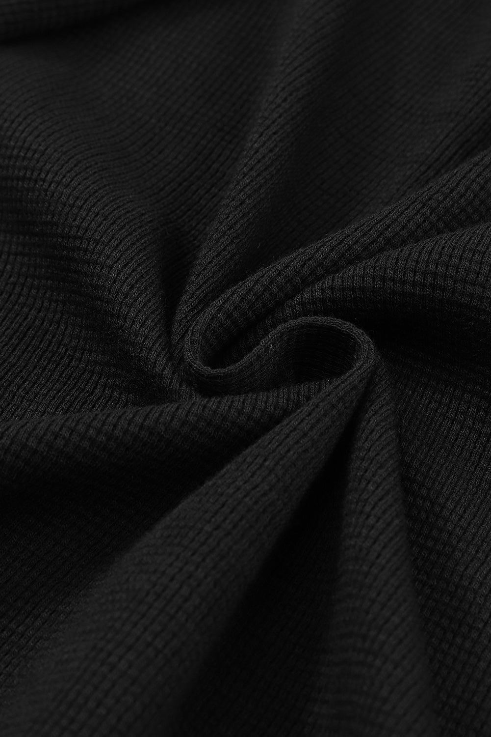 Schwarzer gerippter Strick cardigan mit offenen Vorderseite und Taschen