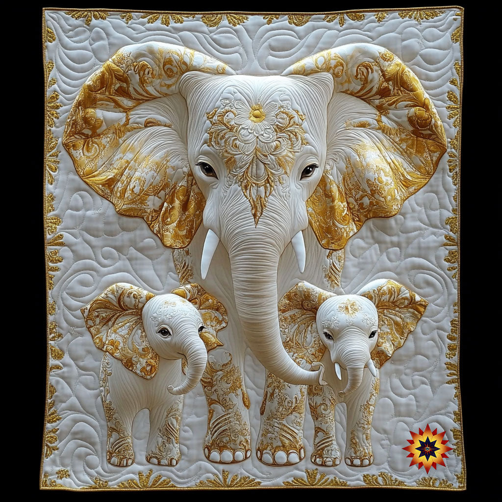 Elephant Family Quilt