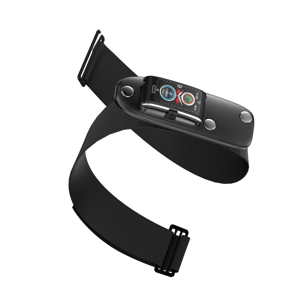 Sandsberg Smart Armband 3-Kanal-EKG Blutdruck Blutsauerstoff Blutzucker Schlaferkennung