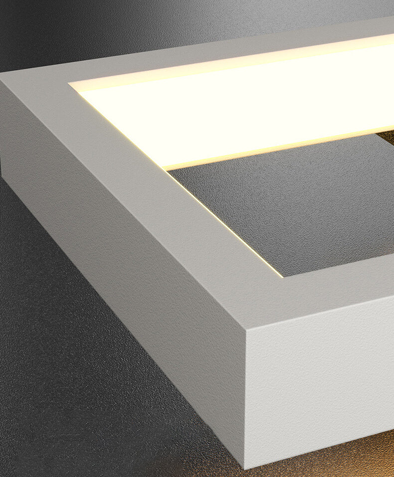 Minimalistische kreative quadratische Rahmen Eisen Silikon LED Wandleuchte