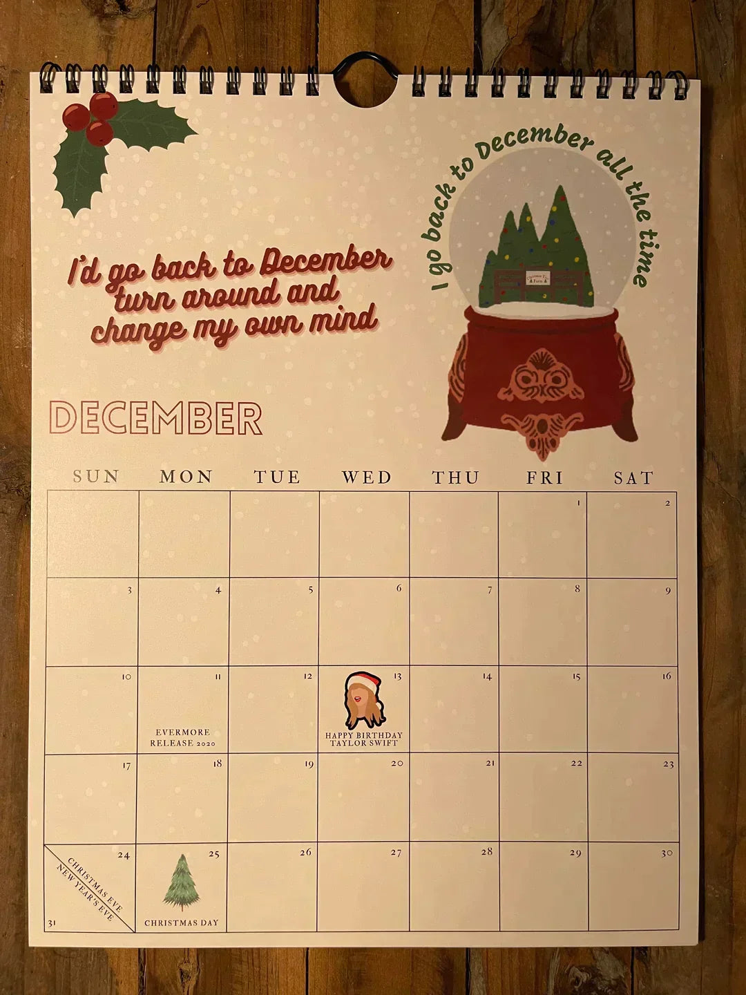 2025 TS Songtexte Wandkalender