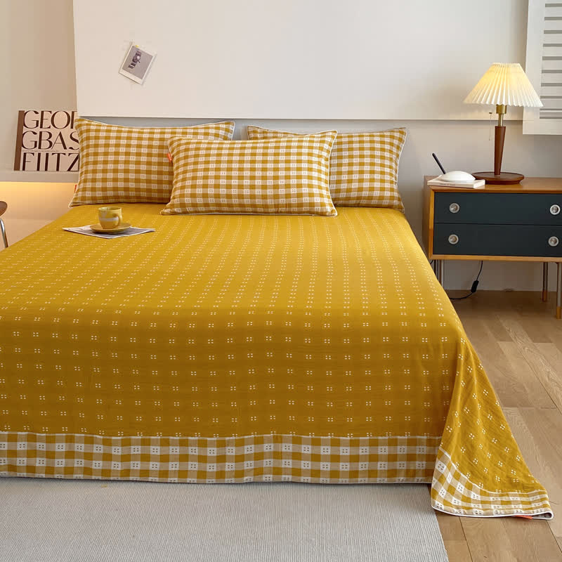 Atmungsaktive Tagesdecke aus Baumwollgaze im modernen Stil