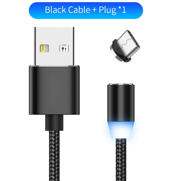 Kompatibel mit Apple, YBD 1m magnetisches LED-Ladekabel
