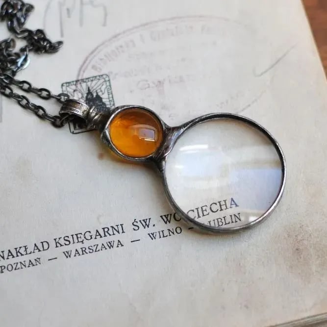 Kette mit Lupe Anhänger