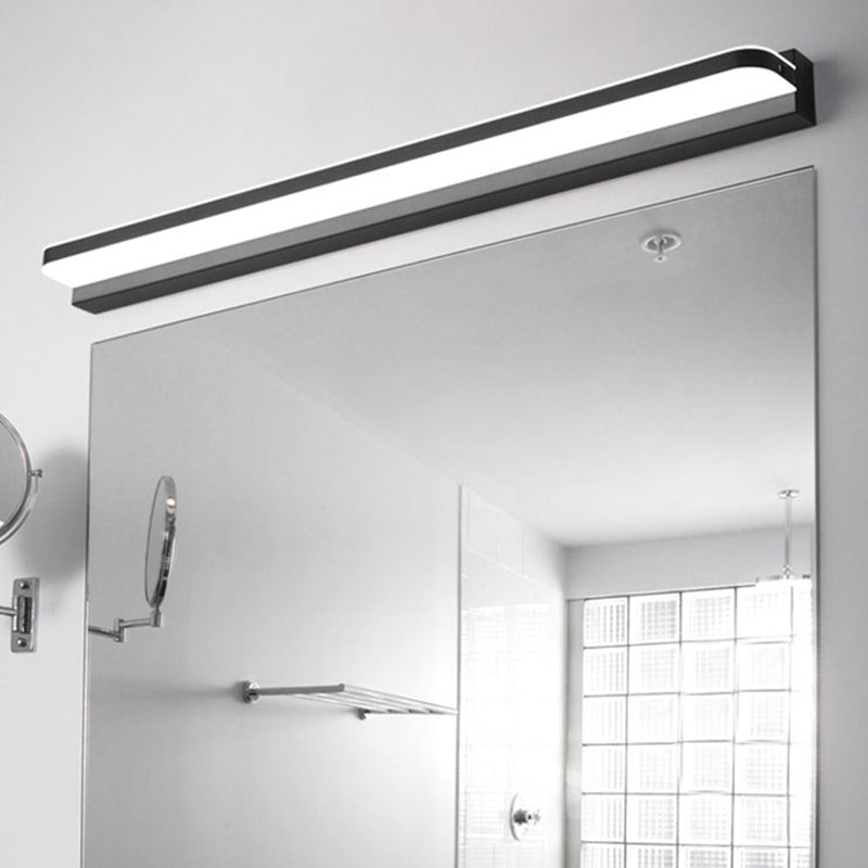 Abgerundete Ecke Badleuchte Simplicity Edelstahl LED Wandlichtsanierung