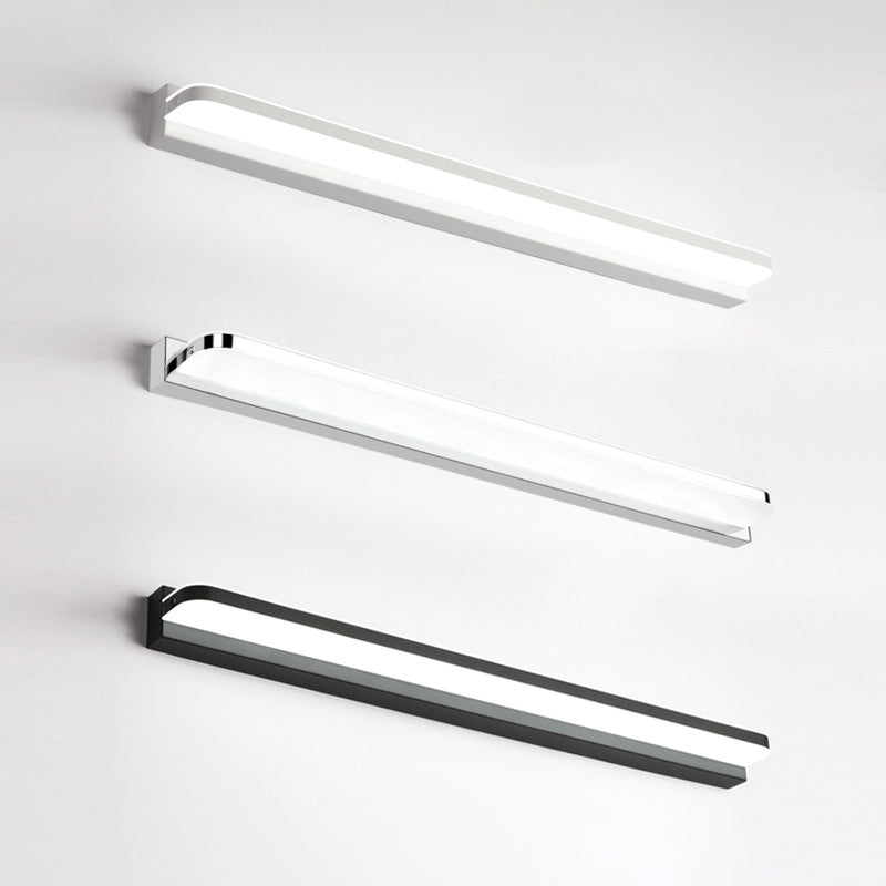 Abgerundete Ecke Badleuchte Simplicity Edelstahl LED Wandlichtsanierung