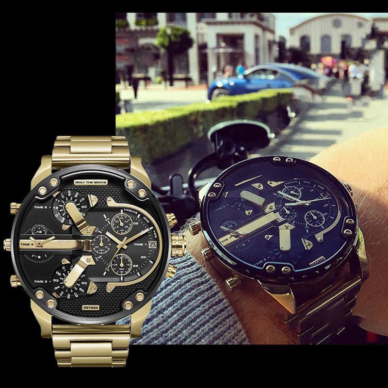 Edelstahl Chronograph Quarz Uhr