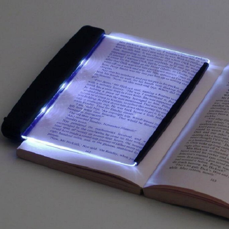 Leselampe aus Plexiglas mit LED und Lesezeichen