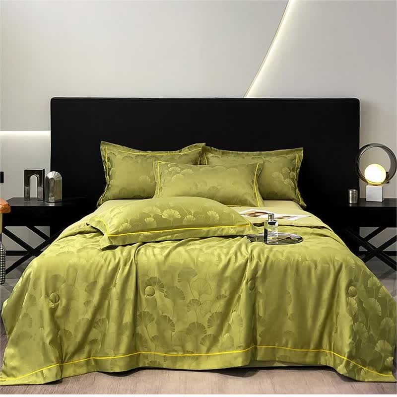 Ländliche Ginkgoblatt-Sommer-Cool-Steppdecke