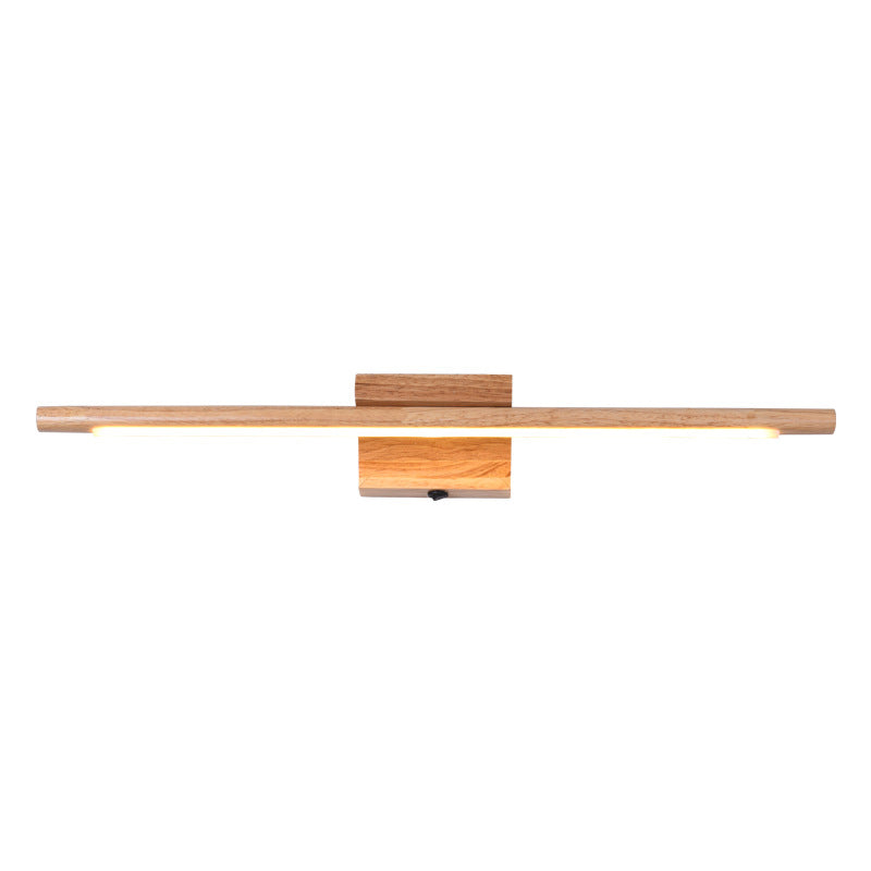 Sandsberg | Lineaire Vanity Wandlamp Moderne Minimalistische Stijl Hout Enkele Vanity Lamp