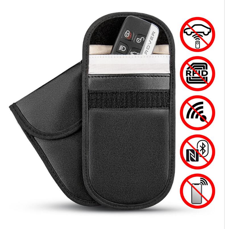 Autoschlüssel Signalblocker Hülle Faradayscher Käfig Schlüsselanhänger Schlüsseltasche RFID Verriegelung Tasche
