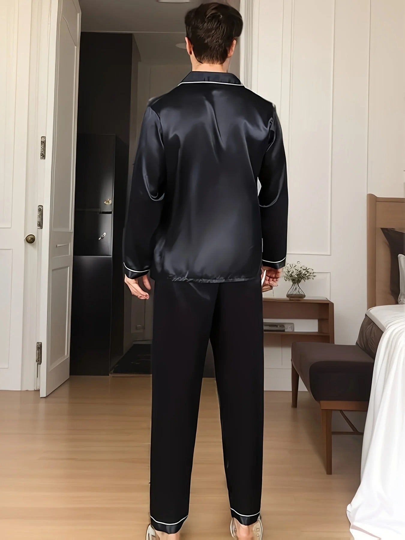 Sandsberg Luxus Herren Pyjama | Elegante Nachtwäsche | Bequem & Atmungsaktiv | Für erholsamen Schlaf