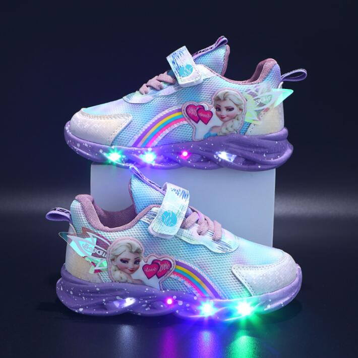 Rainbow Glitter Sneakers - LED Schuhe für Kinder