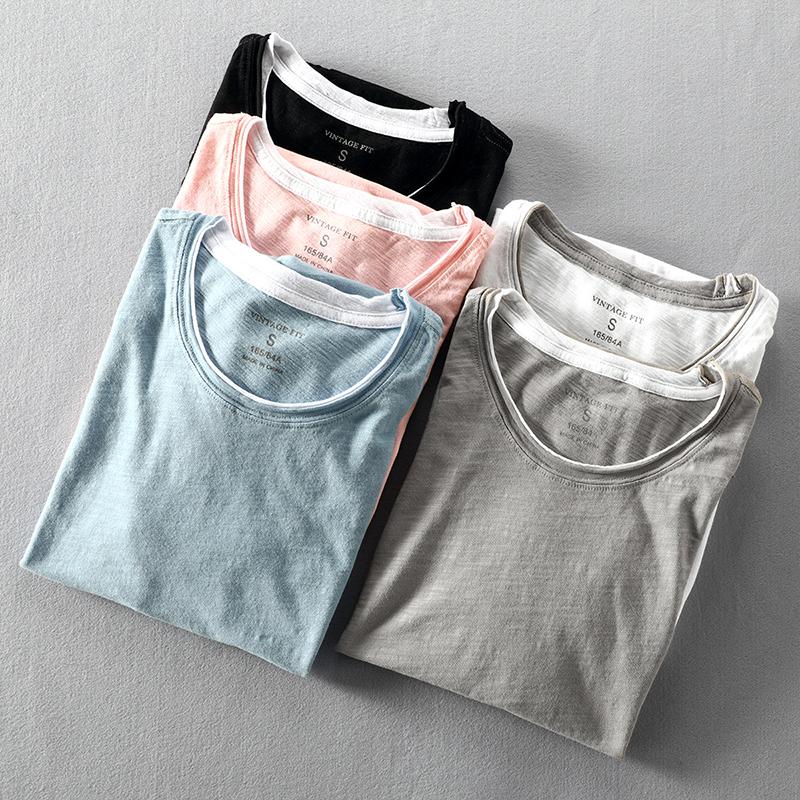 Lässiges O-Ausschnitt T-Shirt für Männer