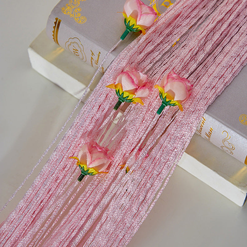 Türvorhang mit Rosenfaden