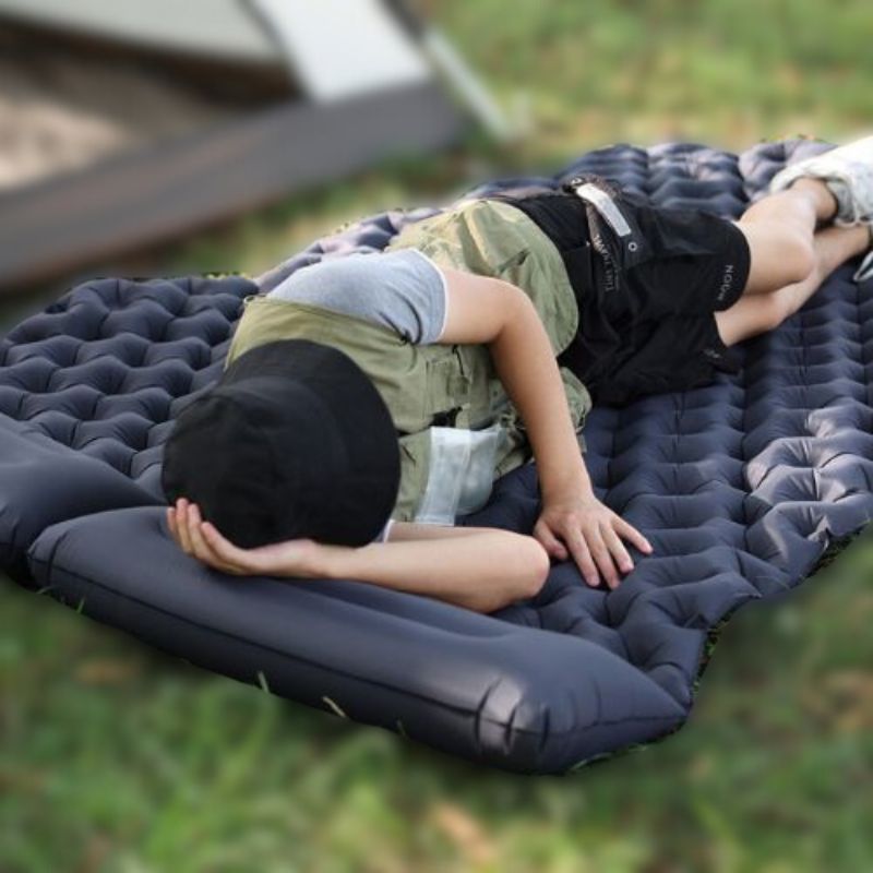 VISTA | Eingebautes Doppel-Luftbett | Außen Schlafkissen für Camping, Reisen