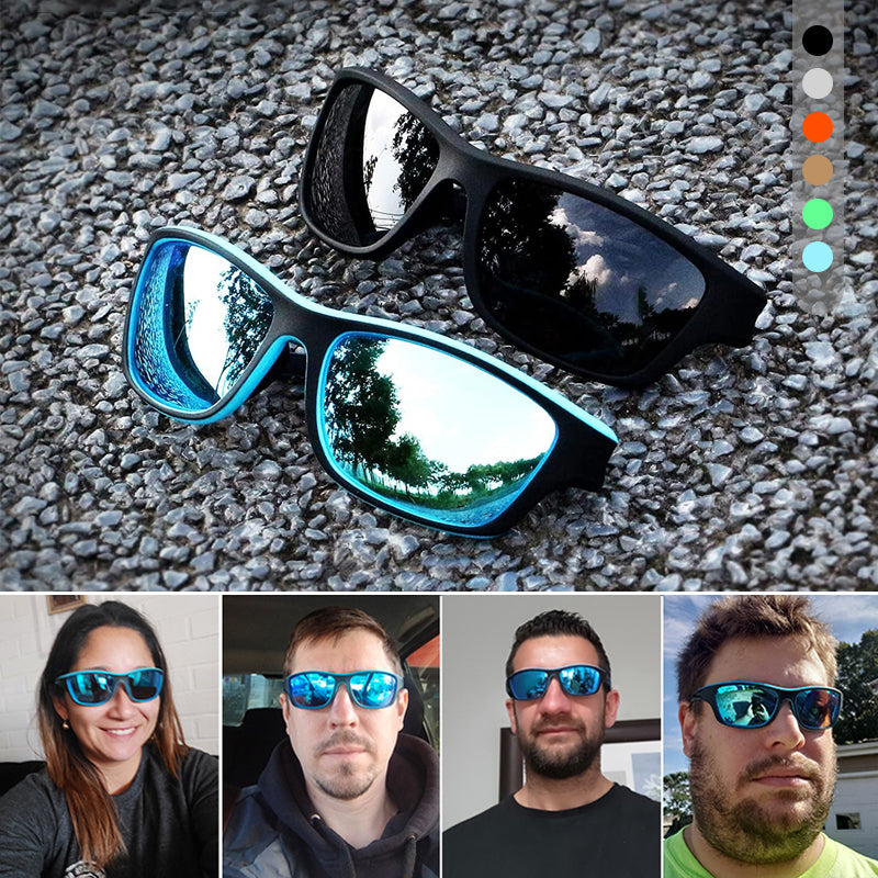 Outdoor-Sport-Sonnenbrille mit blendfreier polarisiertem Glas