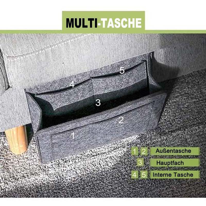 Filz-Bettaufhänger-Aufbewahrungstasche für Bett/Sofa/Tisch