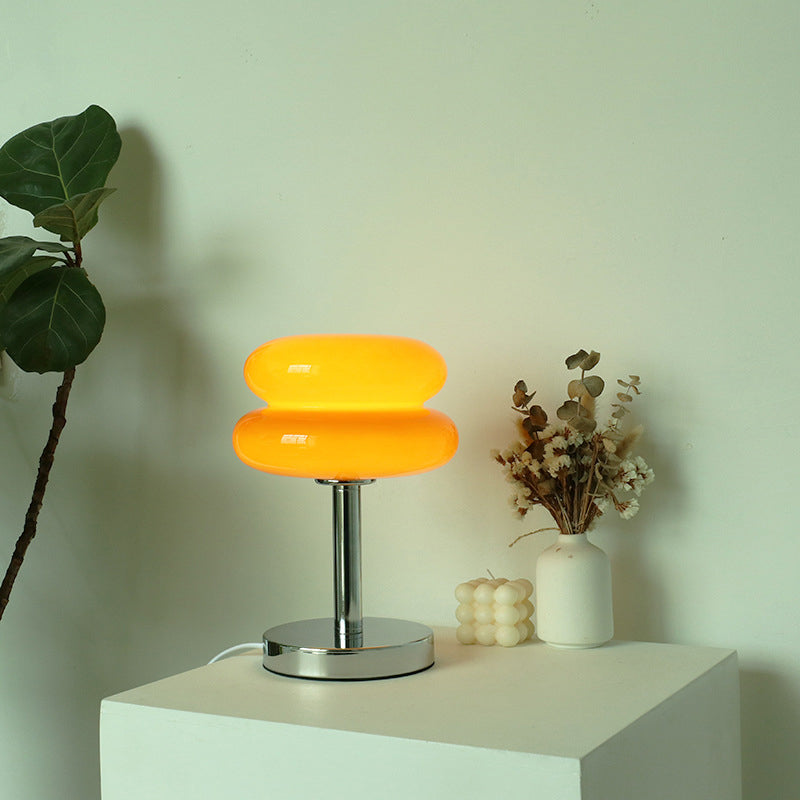 Moderne Glas-Tarte-Design 1-Licht Tischlampe