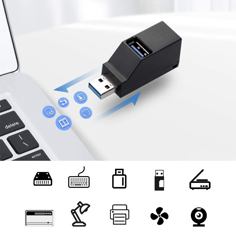 3-Port Mini USB-Hub