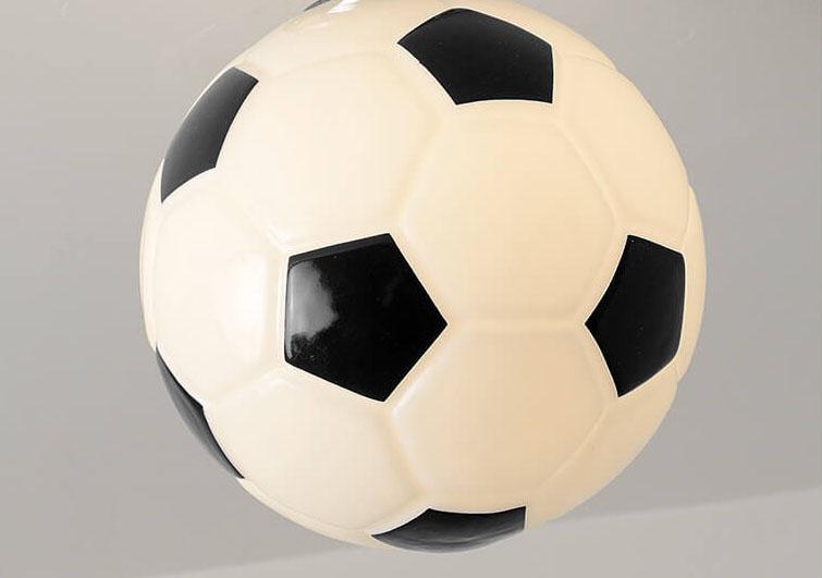 Sandsberg Kreative Deckenleuchte | Basketball & Fußball Design | Halbmontage | Glaslampe