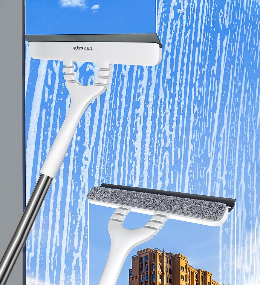 2-in-1-Fensterreinigungs-Kombiwerkzeug mit 43-Zoll-Verlängerungsstange Z34