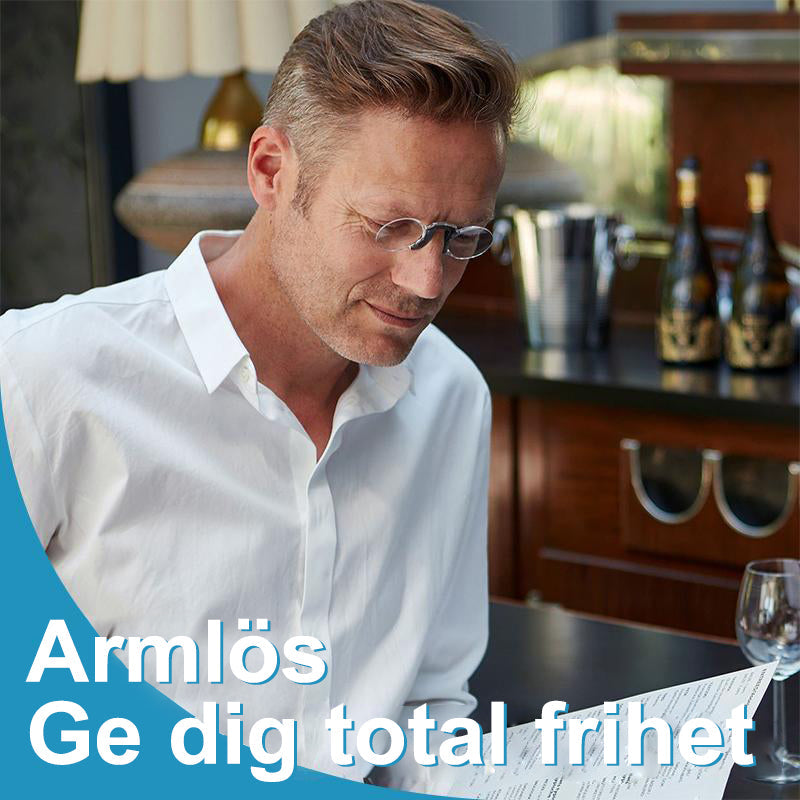 Ärmellose Lesebrille mit mehreren Fokussen