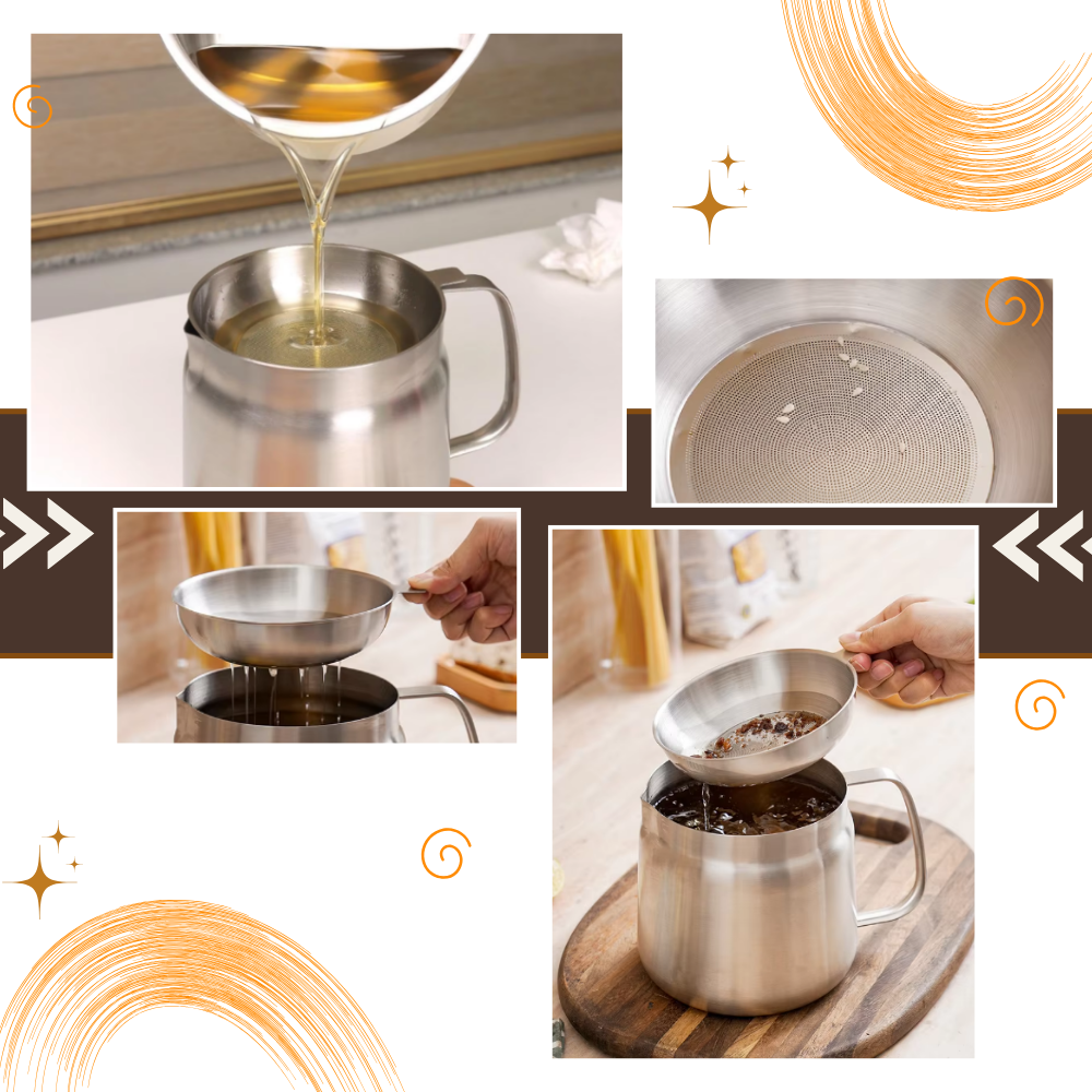 2-in-1 Fritteuse aus Edelstahl