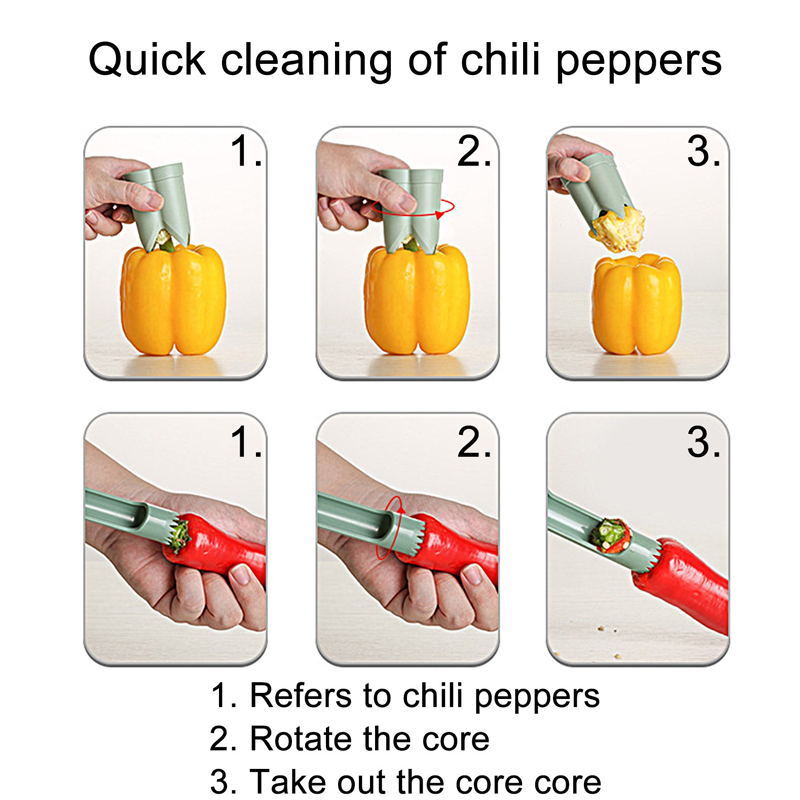 2-in-1 Obst Paprika Entkerner