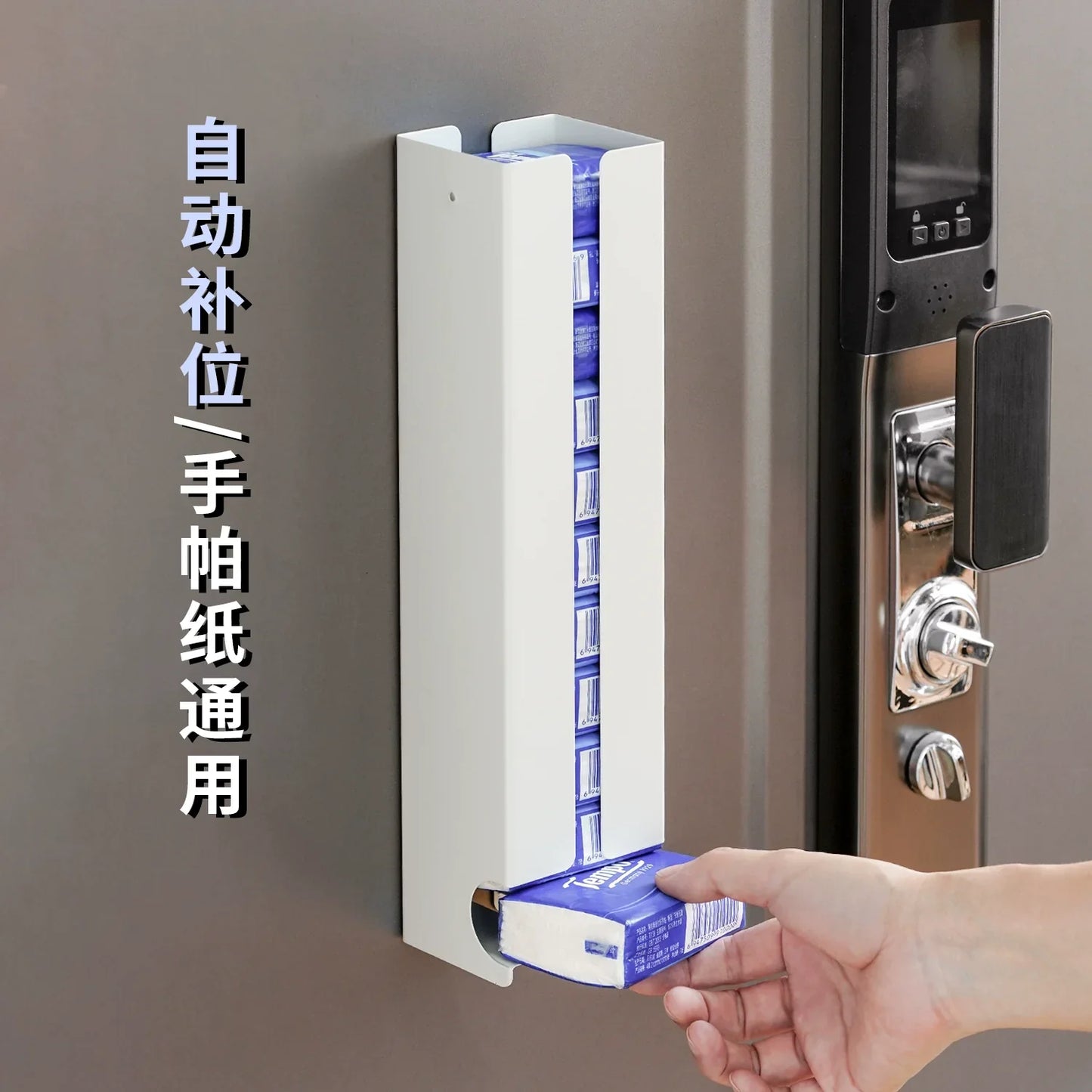 Sandsberg | Magnetische Wandhalterung für Taschentücher - Automatischer Nachfüllspender