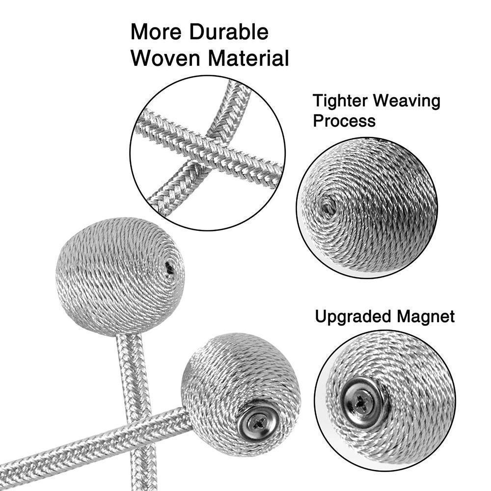 Elegante magnetische Vorhangschnalle, 2 Stück