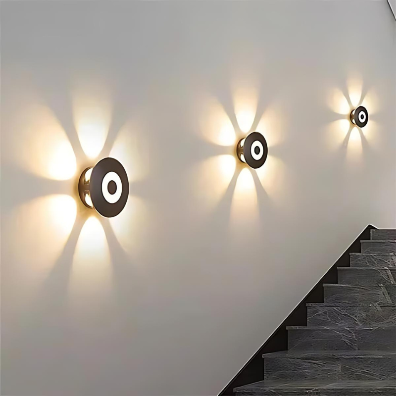 Wetterfeste LED-Wandleuchte für Gärten und Außenbereiche