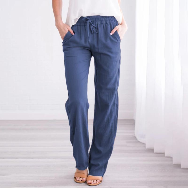 Lockere, bequeme Damen-Hose aus Leinen und Baumwolle🥰Kaufen Sie 2 Stück versandkostenfrei