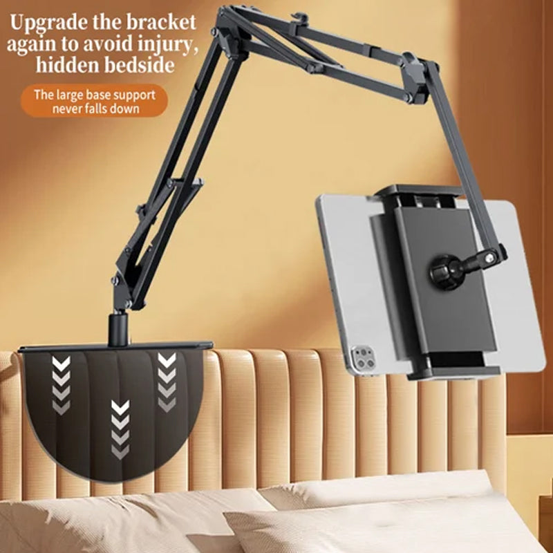 Versteckter Telefon-/Tablethalter am Bett