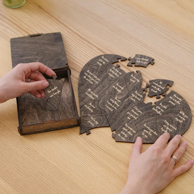 Gründe, warum ich dich liebe Herzförmiges Puzzle Geschenke für deine Lieben