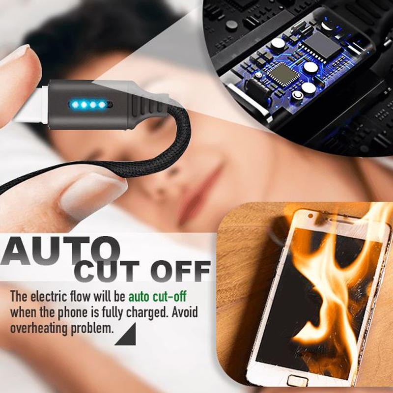 Auto Cut-off Schnellladung Nylon Kabel