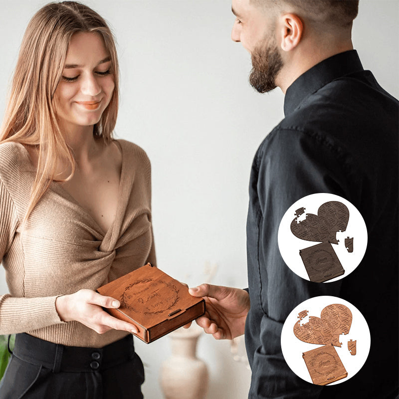 Gründe, warum ich dich liebe Herzförmiges Puzzle Geschenke für deine Lieben