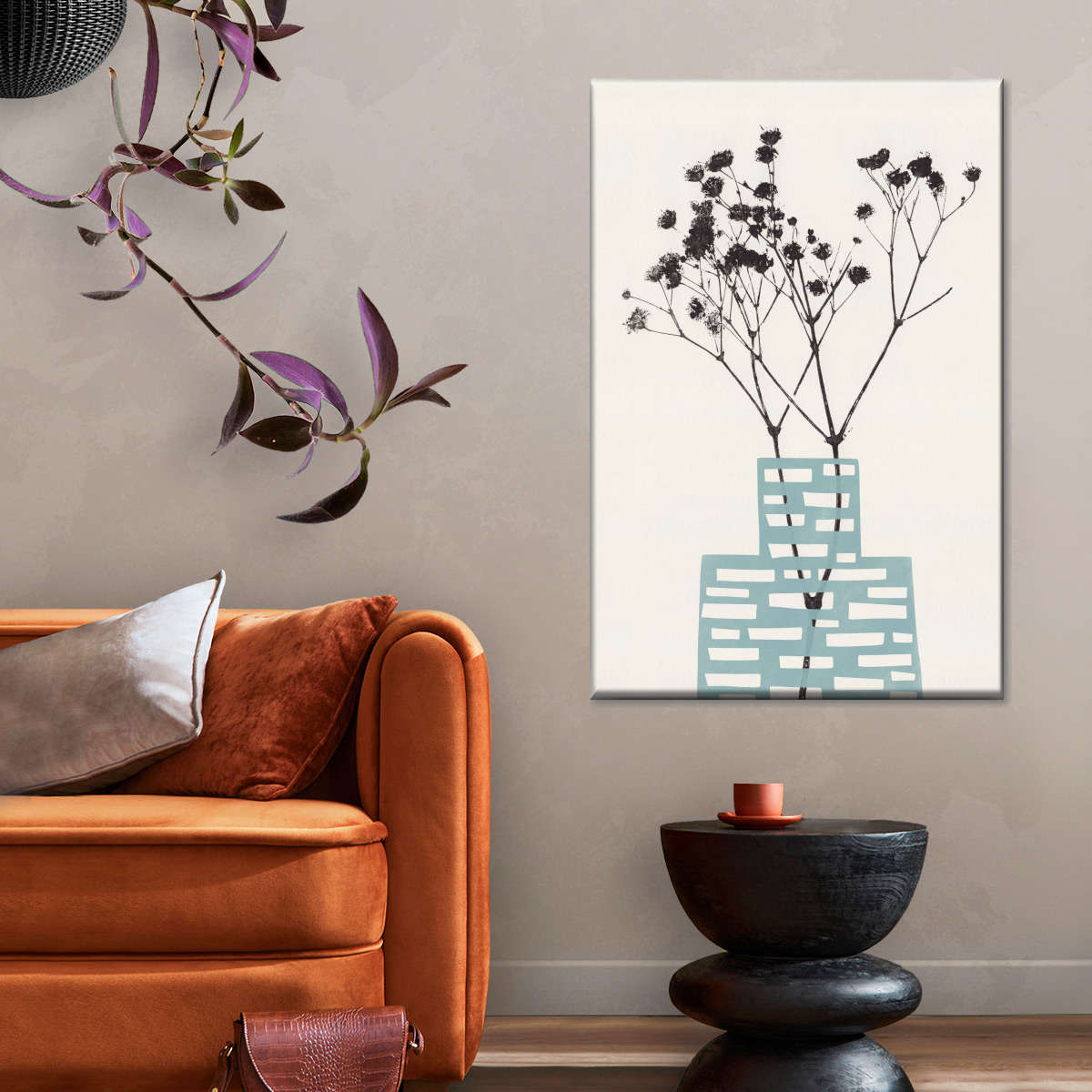 Sandsberg | Gypsophila in einer blauen Vase Wandkunst